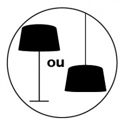 Abat-jour pour suspension ou abat-jour pour lampe de table.