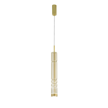 Suspension vintage tube en verre