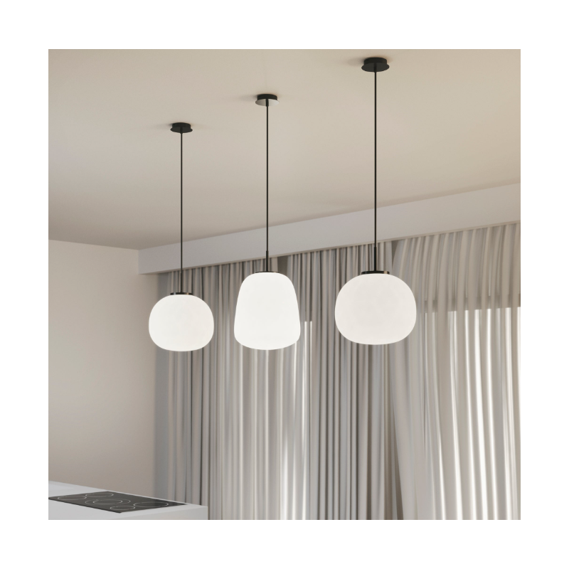 Suspension en verre dépoli