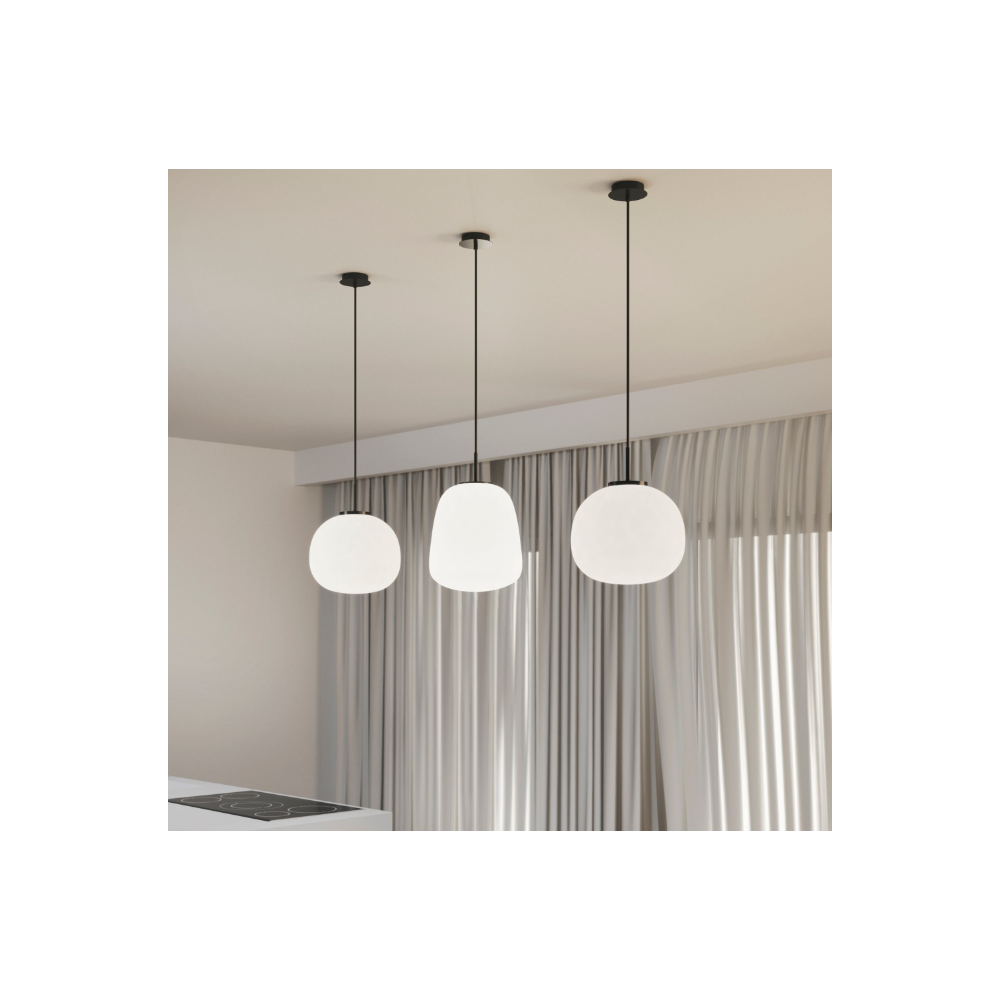 Suspension en verre dépoli