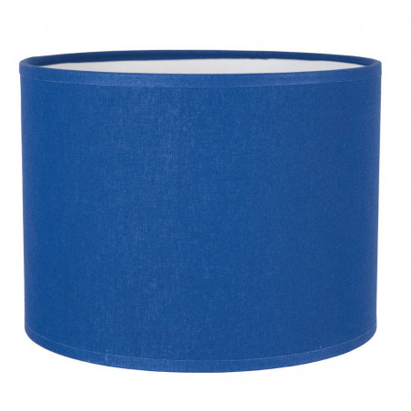 Abat-jour cylindre bleu