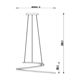 Suspension design spirale dimensions