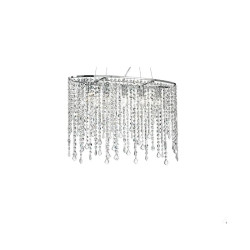 Suspension ovale cristal