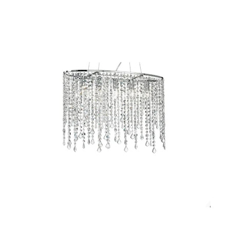 Suspension ovale cristal