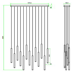 Suspensions métal dimensions