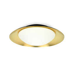 Plafonnier design noir et or diamètre 45cm