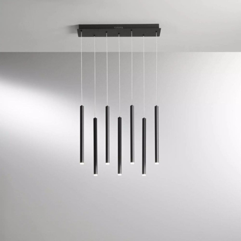 Suspension tubes métal noir
