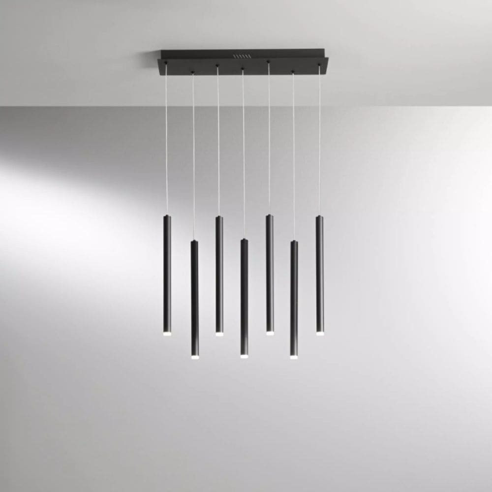 Suspension tubes métal noir
