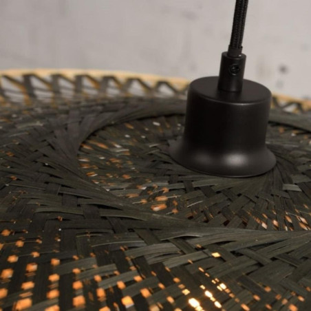 Détaille tresses bambou naturel et noir