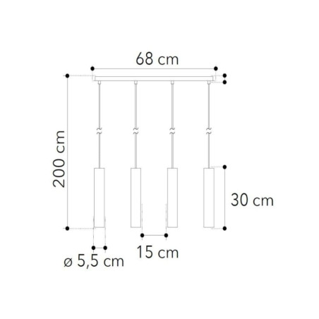 Suspension pendentifs métal dimensions