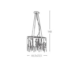 Dimensions suspension lustre