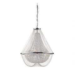 Suspension lustre argenté