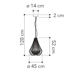 Dimensions lustre cristal