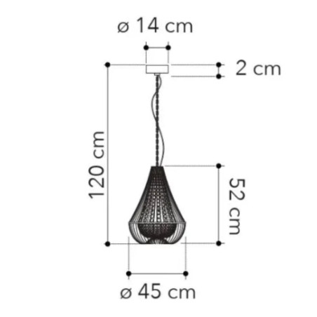 Dimensions lustre cristal