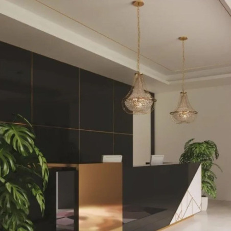 Suspension métal et cristaux