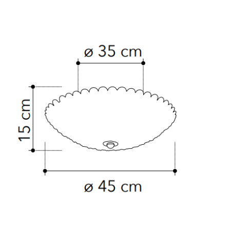 Dimensions plafonnier rond cristal
