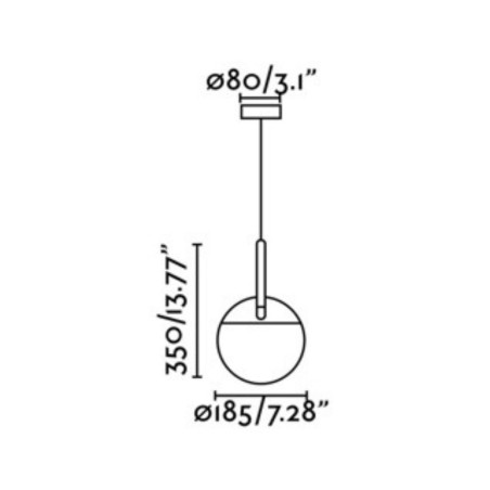 suspension fil blanche design