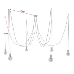 suspension intérieur rouge