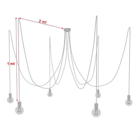 suspension intérieur rouge