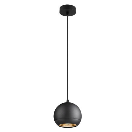Suspension boule design Light Eye noir mat Ø 14.5 cm
