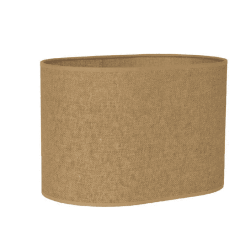 Abat-jour forme oblongue papier FSC marron
