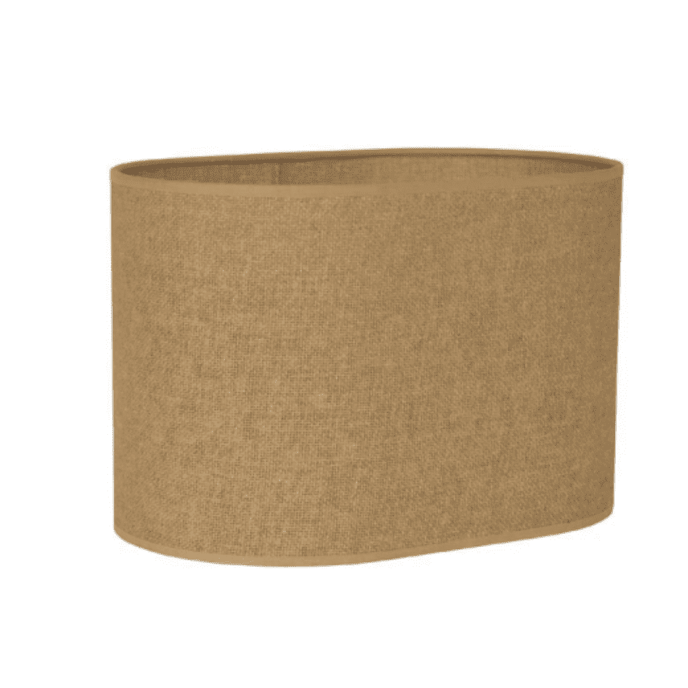 Abat-jour forme oblongue papier FSC marron