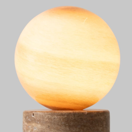 Globe en verre lampe de table