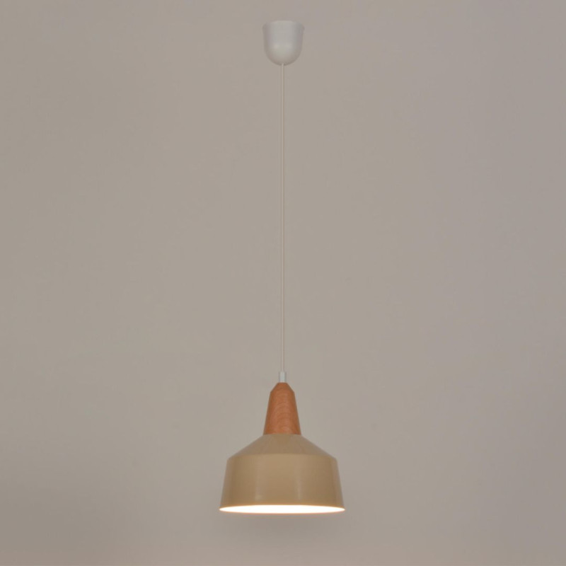Suspension en métal et bois