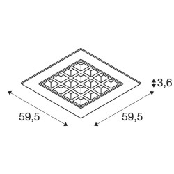 plafonnier led blanc