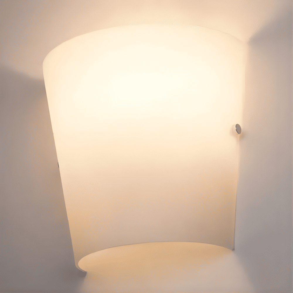 Applique verre satiné