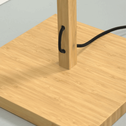 Pied lampadaire en bois