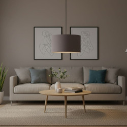 Abat-jour suspension sable
