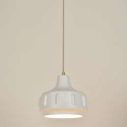 Suspension blanche céramique