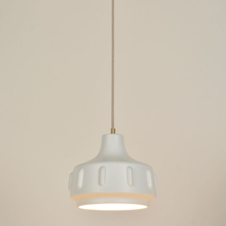 Suspension blanche céramique