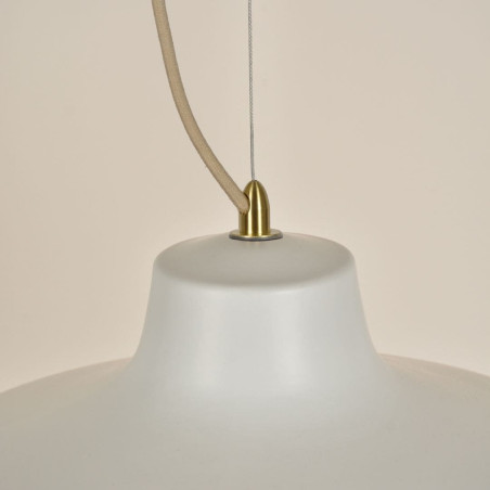 Suspension céramique à reliefs