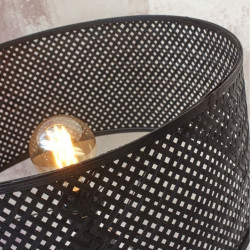 Lampadaire en bambou noir