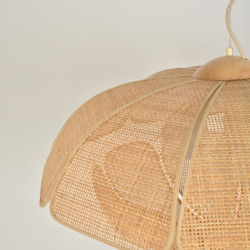 Suspension rotin naturel