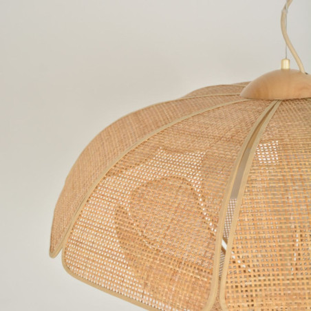 Suspension rotin naturel