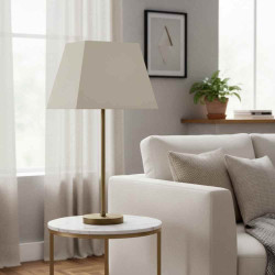 abat-jour rectangle chanvre