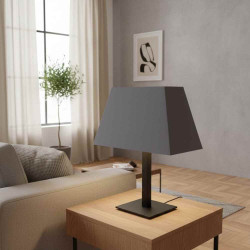 abat jour pyramide gris ardoise