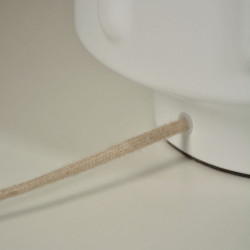 Lampe à poser céramique blanche