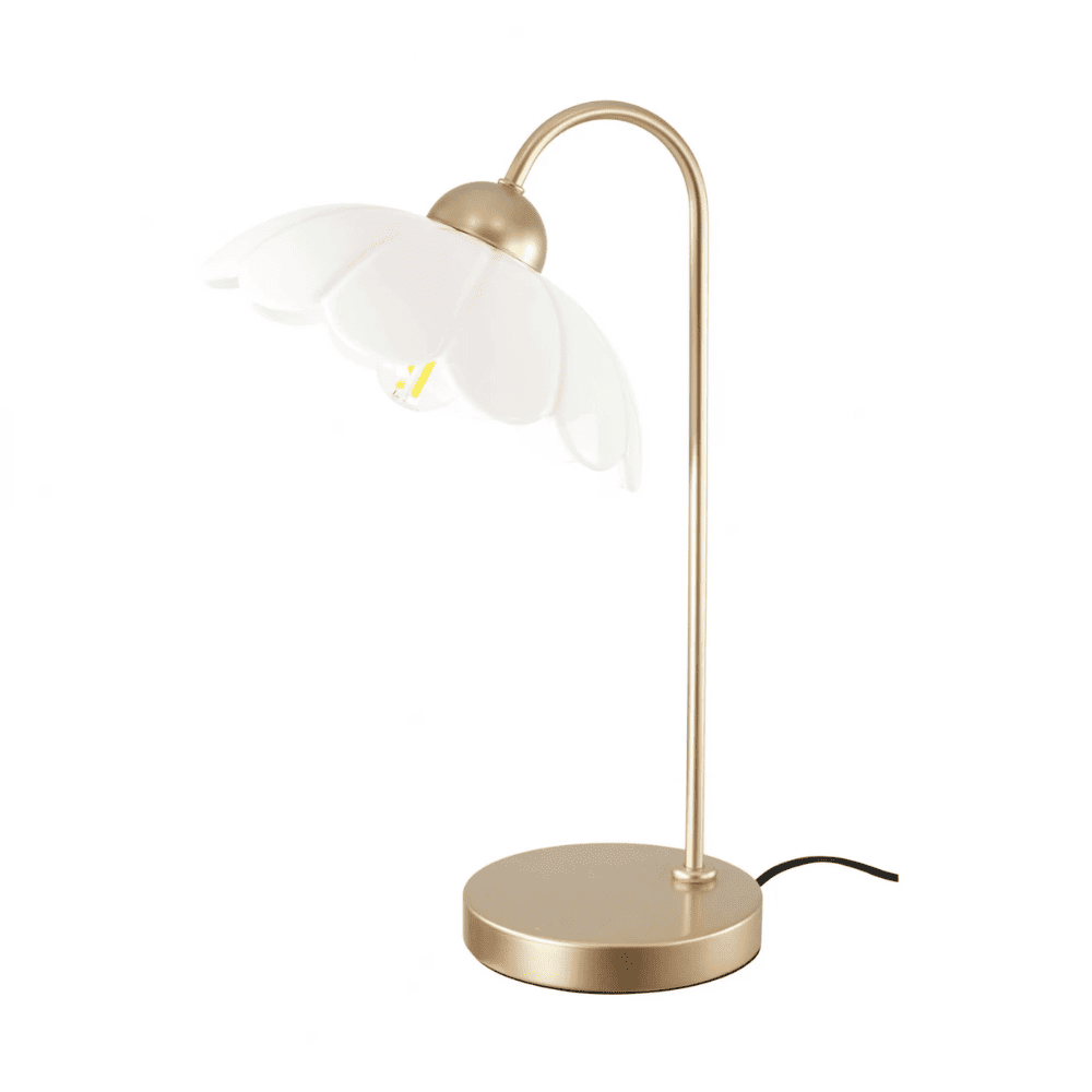 Lampe à poser céramique fleur