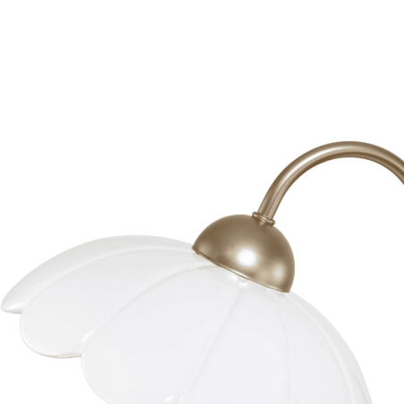 lampe à poser rose gold et céramique