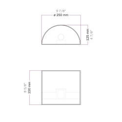 applique mural tissu