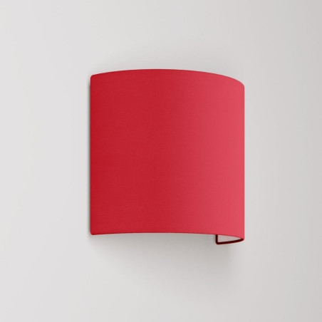 Applique demi lune en tissu rouge