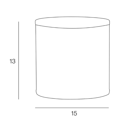 Dimensions abat-jour cylindrique à motifs