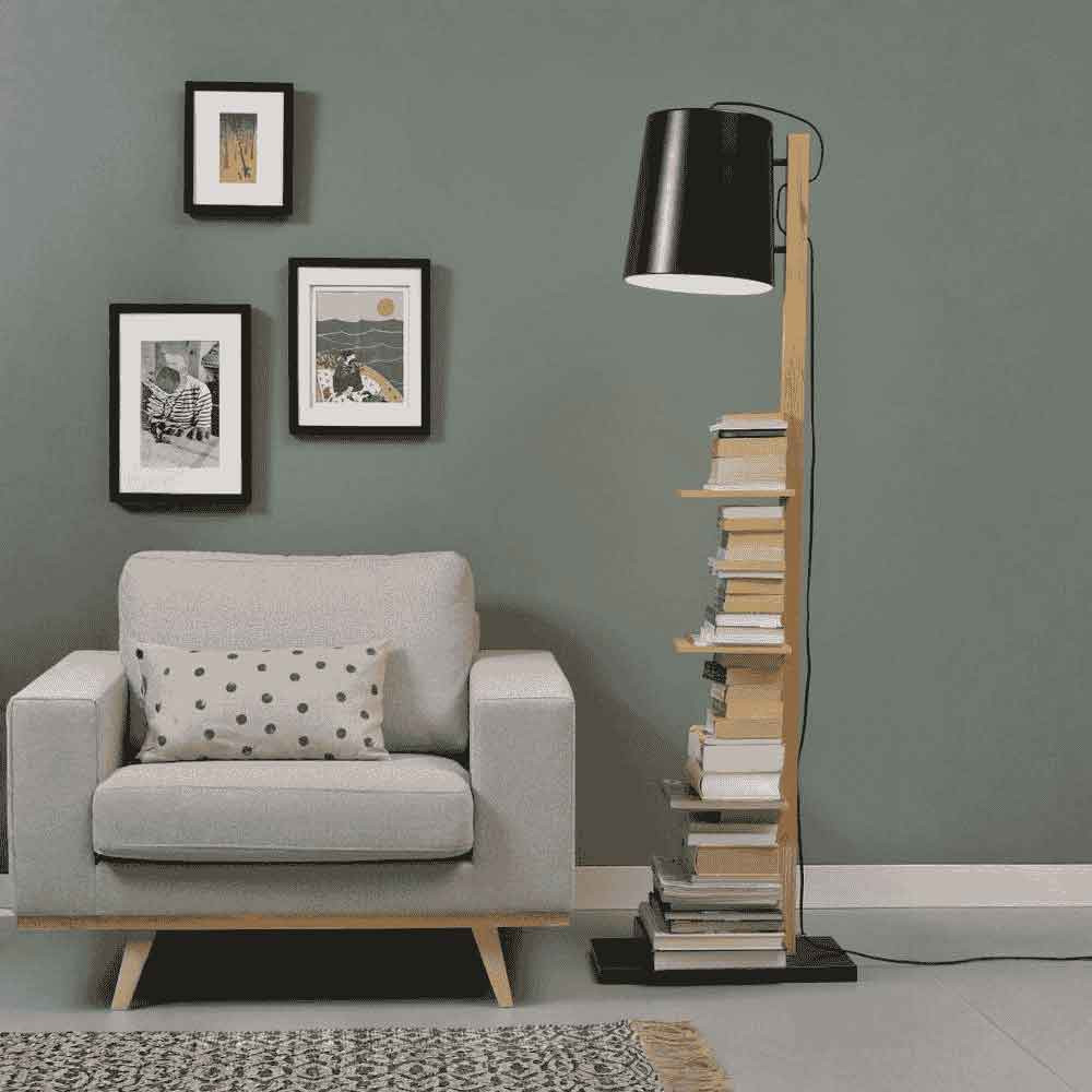 Lampadaire pour livres