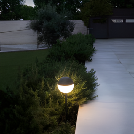 Piquet LED extérieur noir