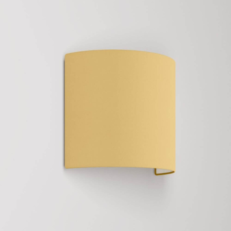 Applique murale en tissu jaune