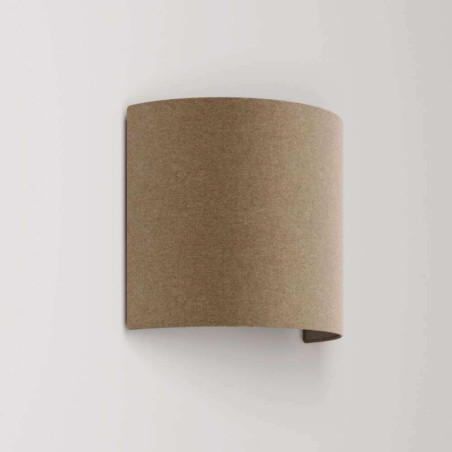 Applique murale en tissu brun